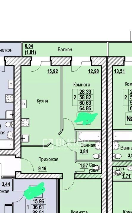 квартира г Ярославль р-н Красноперекопский ул Лесная 20 Донская сл. фото 2