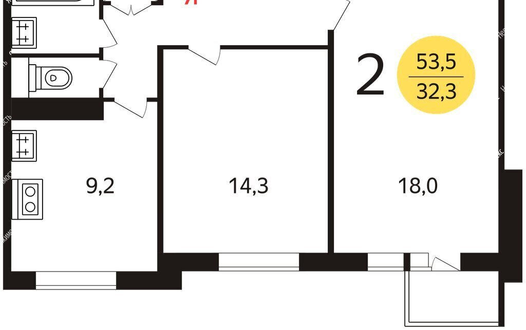 квартира г Москва метро Улица Академика Янгеля ш Варшавское 152к/3 фото 19