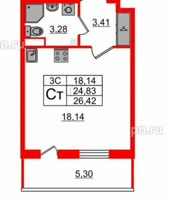 квартира г Санкт-Петербург метро Комендантский Проспект аллея Арцеуловская 17 фото 1