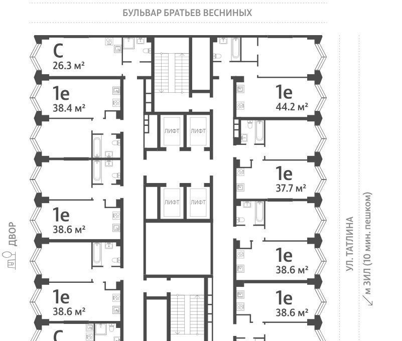 квартира г Москва метро Автозаводская ЖК «ЗИЛАРТ» 21/22 фото 2