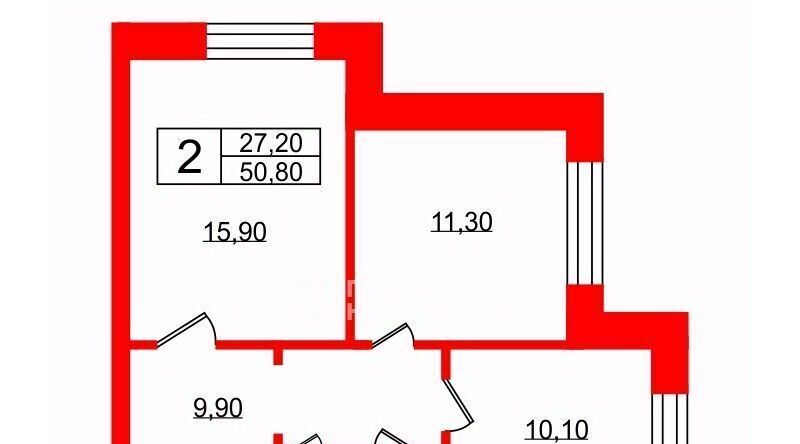 квартира г Санкт-Петербург метро Проспект Славы ул Бухарестская 116к/1 фото 2