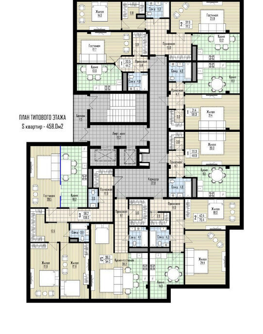 квартира г Нальчик ул Тарчокова 31к/1 фото 20