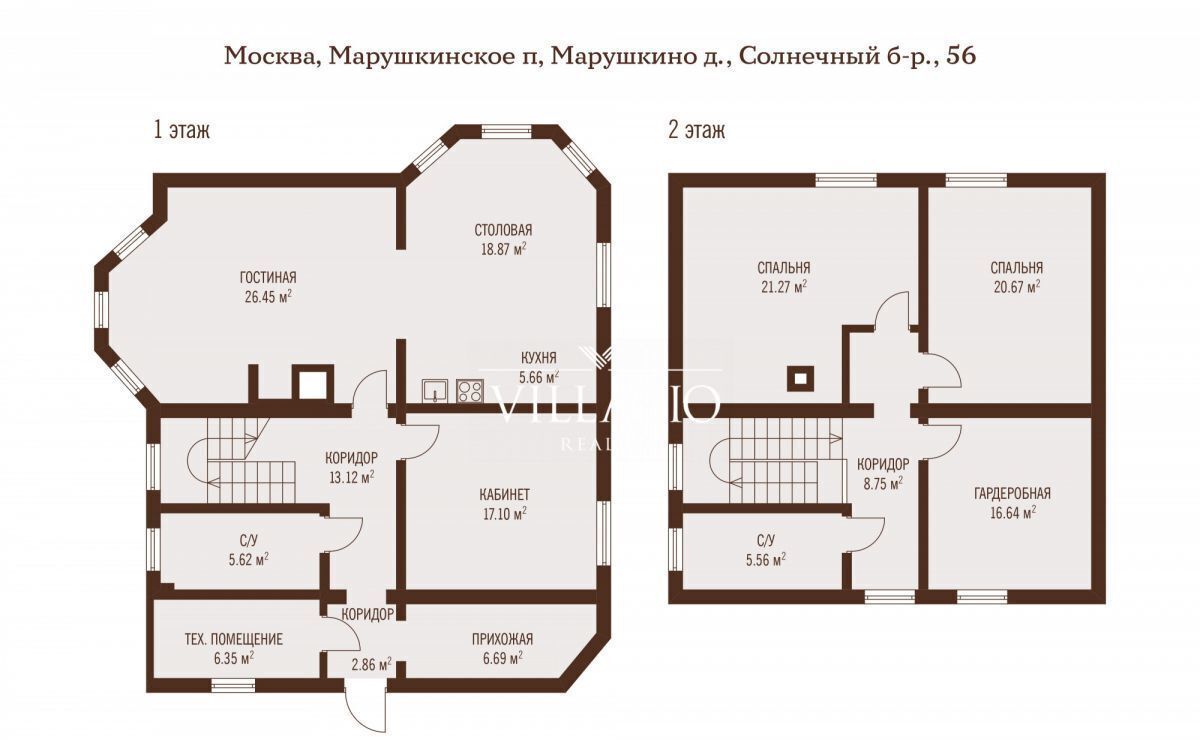 дом г Москва п Марушкинское д Марушкино б-р Солнечный 56 Внуково 18 км, Новомосковский административный округ, коттеджный пос. Марушкино Поле-4, Московская область, городской округ Наро-Фоминский, Кокошкино, направление Киевское (юго-запад), Боровское шоссе фото 35