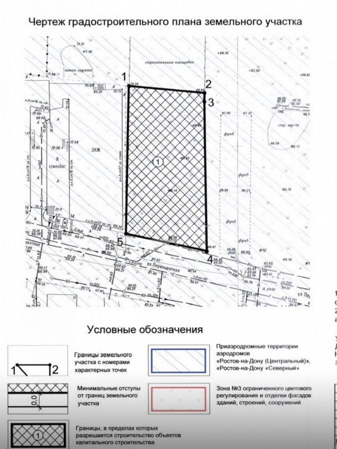 земля г Ростов-на-Дону р-н Октябрьский ул Первоцветная 12 фото 5