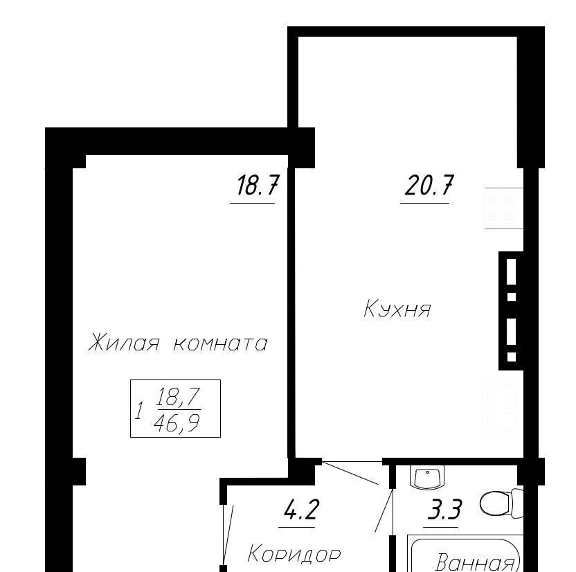 квартира г Ессентуки ул Шмидта ЖК Речной Бриз фото 4