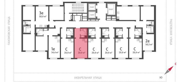 квартира г Санкт-Петербург метро Академическая ул Пахомовская 14к/2 фото 2