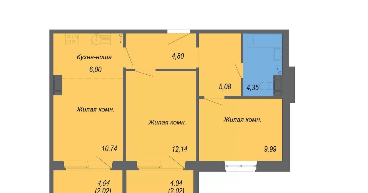 квартира г Хабаровск р-н Железнодорожный ул Совхозная 73/2 фото 1