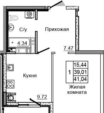 квартира р-н Азовский Обильненское сельское поселение, коттеджный пос. Донской, Батайск фото 2