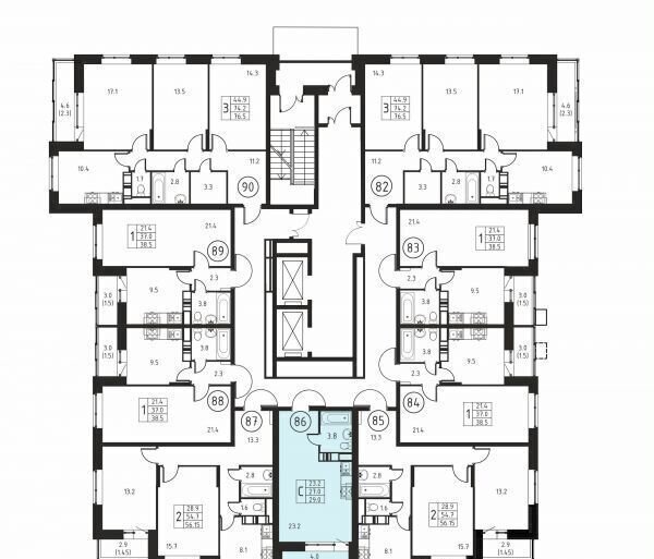 квартира г Москва ул Жуковского 1 Московская область, Домодедово фото 2