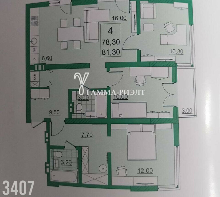 квартира г Саратов р-н Кировский Солнечный 2 пр-кт Героев Отечества 3а фото 3