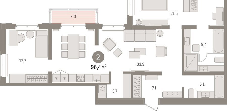 квартира г Тюмень жилой комплекс На Минской фото 2