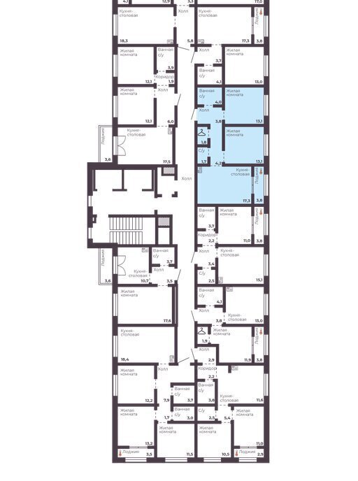 квартира г Челябинск р-н Тракторозаводский ЖК Ленина 4 фото 3