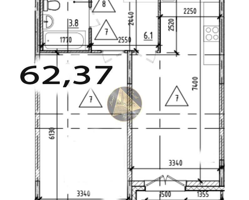 квартира г Санкт-Петербург ш Революции 3/1 Красногвардейский фото 3