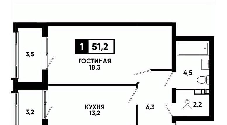 квартира г Ставрополь р-н Промышленный ул Андрея Голуба 14к/3 концептуальный район «Кварталы 17/77» фото 1