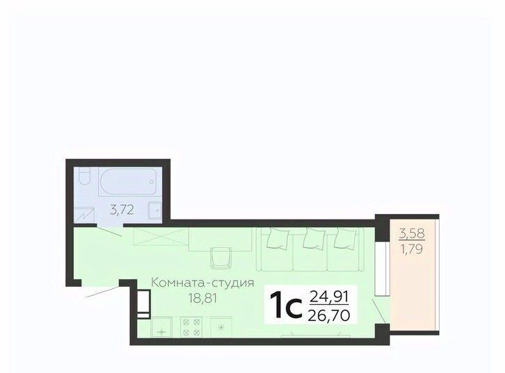 квартира г Воронеж р-н Коминтерновский ул Независимости 78к/3 фото 1