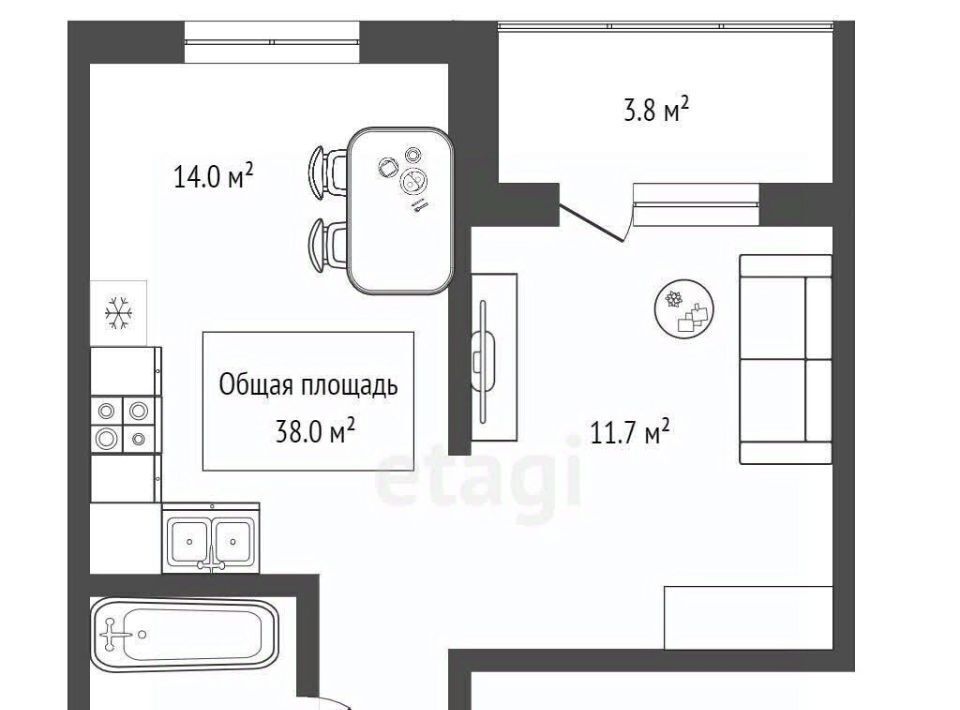 квартира г Новосибирск Заельцовская ул Кедровая 80/2 Мочищенский сельсовет фото 19