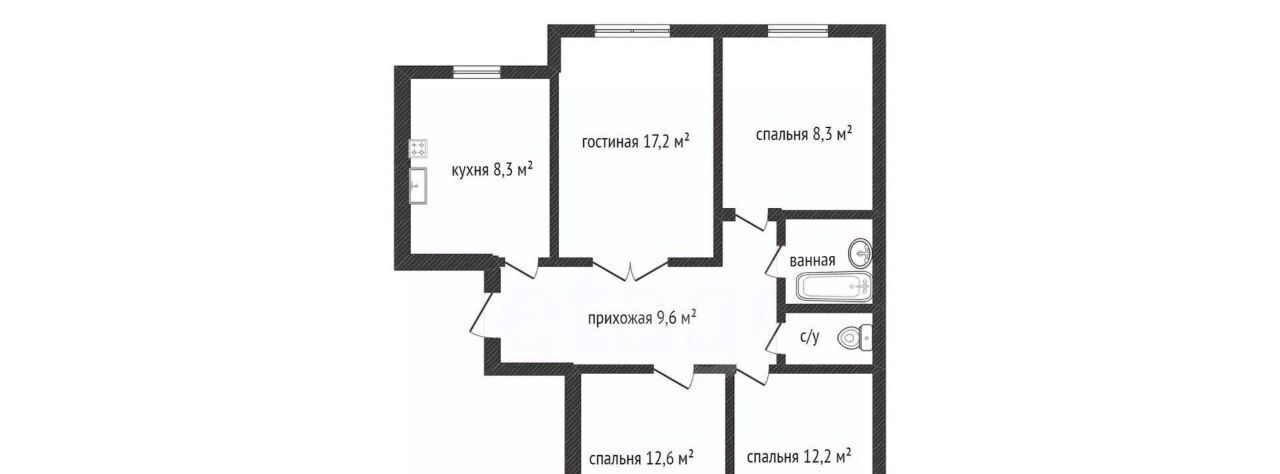 квартира г Смоленск р-н Промышленный ул Марии Октябрьской 18 фото 1