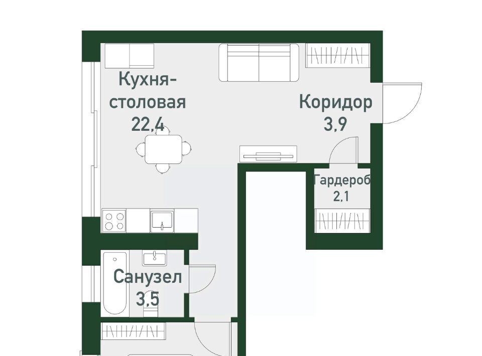 квартира п Западный р-н мкр Привилегия ул Кременкульская 15 Кременкульское с/пос фото 1