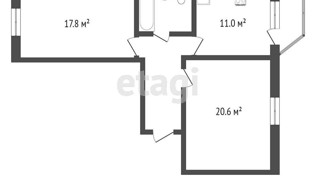 квартира г Тобольск 71А, 10-й микрорайон фото 16