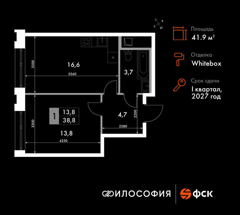 квартира г Владивосток ЖК «Философия» фото 1