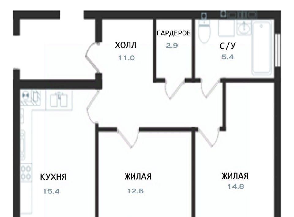 квартира р-н Балтийский г Балтийск ул Московская 16ак/1 фото 1