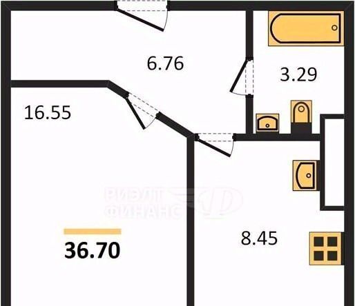 квартира г Калининград р-н Московский ул Аллея смелых 204к/1 фото 2