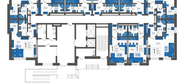 квартира г Сочи ул Искры 88к/3 фото 2