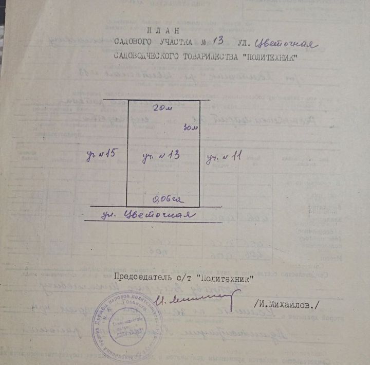 земля р-н Медведевский снт Политехник ул Цветочная 13 Сидоровское с/пос фото 12