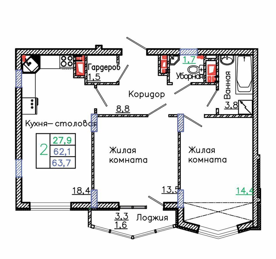 квартира г Старый Оскол р-н мкр Садовые кварталы з/у 4 фото 1