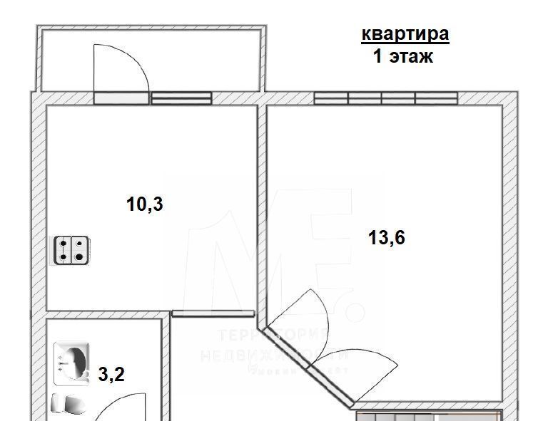 квартира г Калининград р-н Ленинградский ул Партизана Железняка 11 фото 2