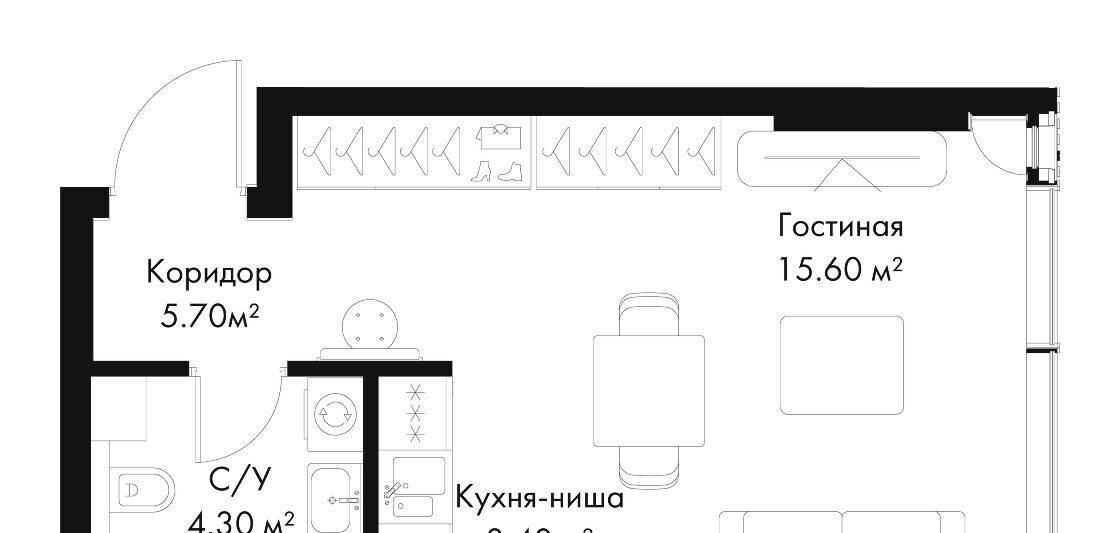 квартира г Москва метро Белорусская пр-кт Ленинградский 8 муниципальный округ Беговой фото 2