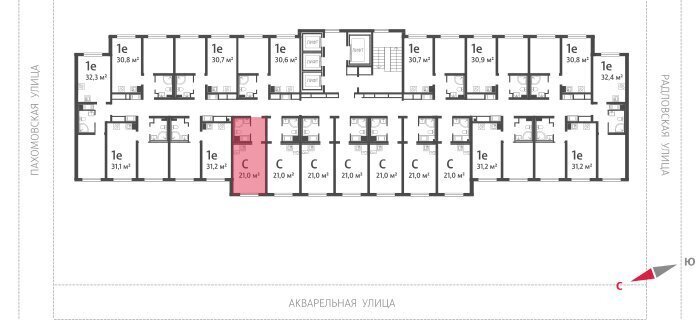 квартира г Санкт-Петербург метро Академическая ул Пахомовская 12к/2 округ Полюстрово фото 2