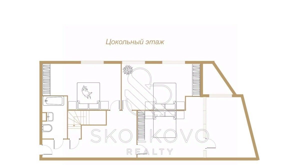 квартира г Москва метро Молодежная проезд Островной 10к/1 муниципальный округ Крылатское фото 3