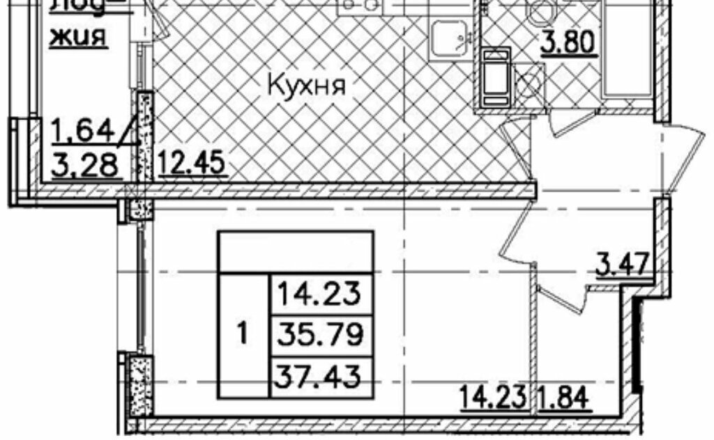 квартира г Санкт-Петербург метро Лесная пр-кт Маршала Блюхера 3к/3 Финляндский округ фото 1