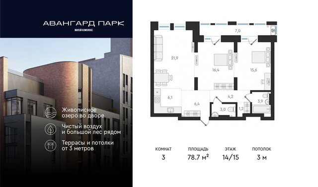 р-н Заельцовский Карьер Мочище Заельцовская ЖК Авангард Парк фото