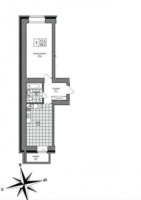 квартира г Новосибирск р-н Заельцовский ул Кубовая 96/2 фото 13
