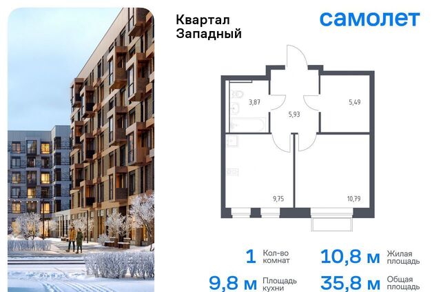 г Кокошкино ЖК «Квартал Западный» Санино, поселение Марушкинское, к 2 фото