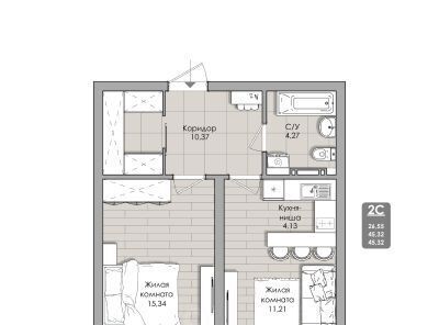 квартира г Новосибирск Речной вокзал ул Автогенная 75 фото 1