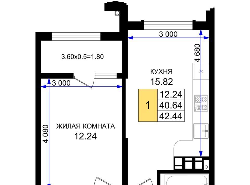 квартира г Новороссийск р-н Южный микрорайон 5-я Бригада фото 1