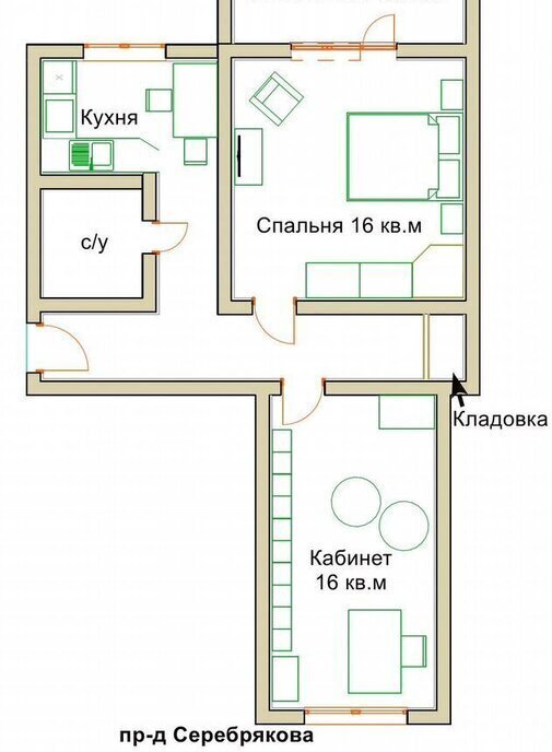 квартира г Москва проезд Серебрякова 7 Ботанический сад фото 1