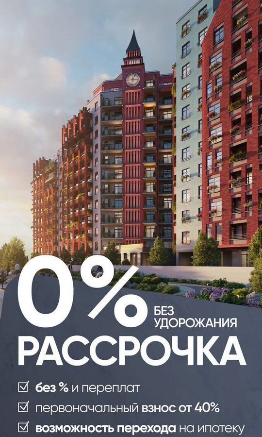 квартира г Калининград р-н Ленинградский ул Молодой гвардии 38 ЖК «Русская Европа» фото 3