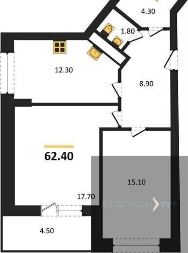 квартира г Воронеж р-н Ленинский ЖК «Европейский» фото 1