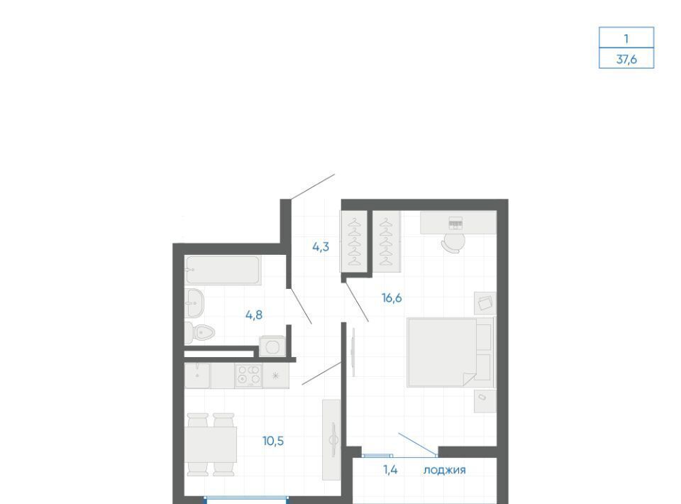 квартира г Екатеринбург Чкаловская 12-й кв-л, 6, Академический мкр фото 2