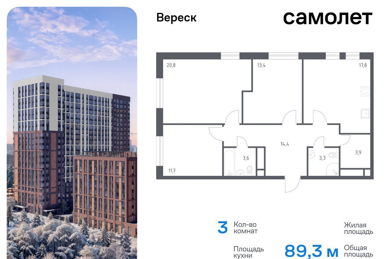 квартира г Москва метро Зорге ул 3-я Хорошёвская 17а фото 1