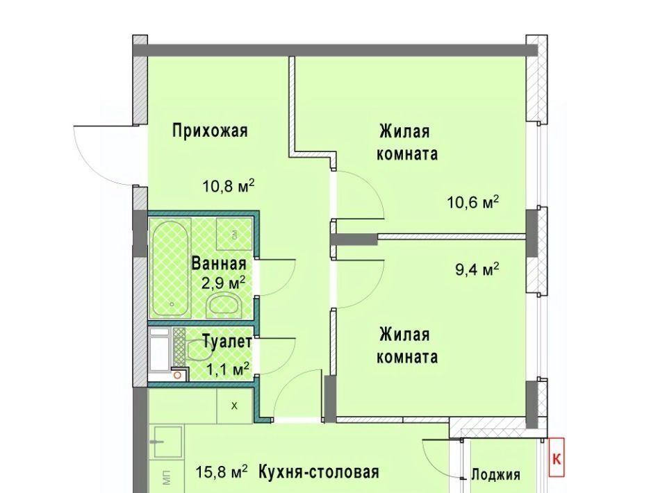 квартира г Нижний Новгород р-н Сормовский Кооперативный кв-л фото 1