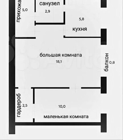 квартира р-н Кондопожский г Кондопога ул Пролетарская 32 фото 3