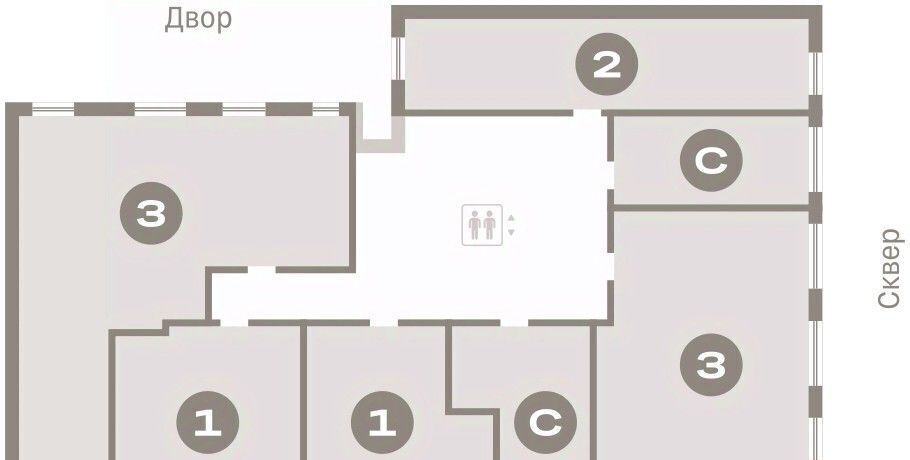 квартира г Курган Центральный ЖК «Дом Кино» жилрайон фото 2