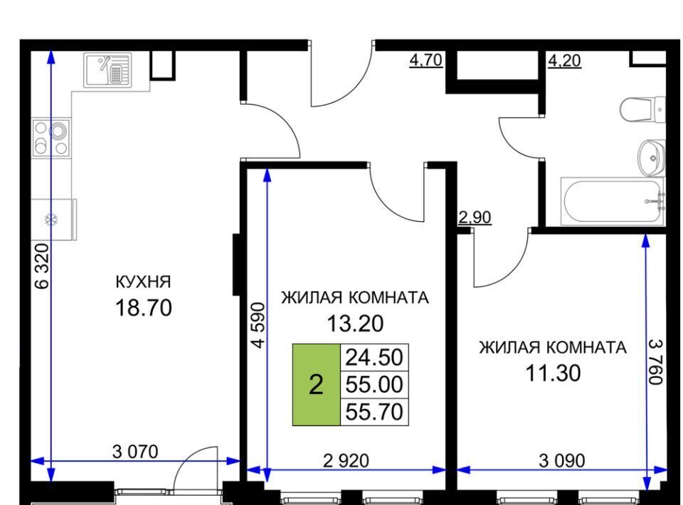 квартира р-н Анапский г Анапа проезд Межсанаторный 20к фото 1