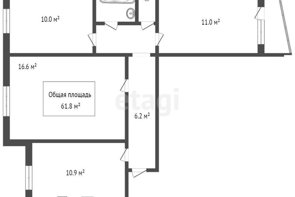 квартира г Новосибирск р-н Советский ул Демакова 5 Новосибирск городской округ фото 10