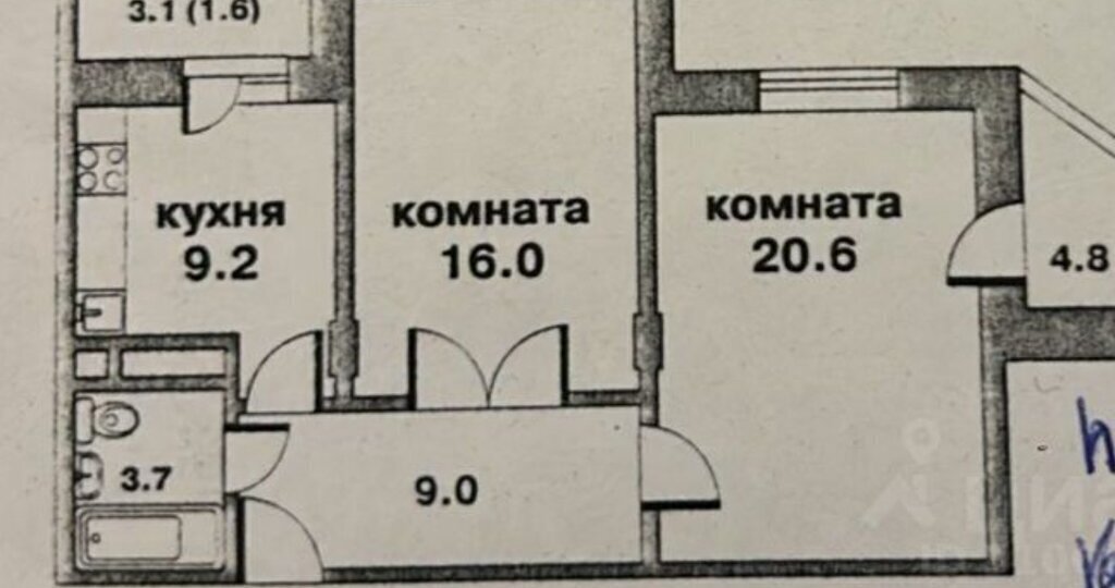 квартира г Мытищи ул Комарова 2к/3 Ростокино фото 13